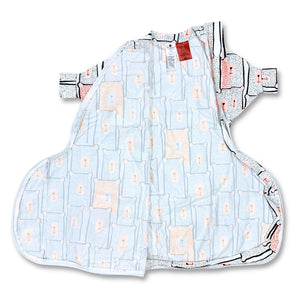 All Seasons organic cotton hip harness baby sleep sack by Baby Loves Sleep
