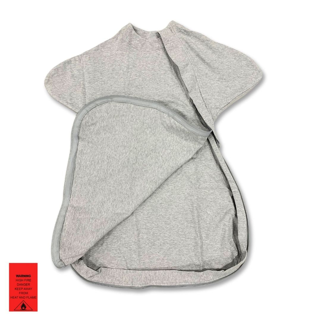 Baby sleeping bag with bottom zipper for convenient nappy changing