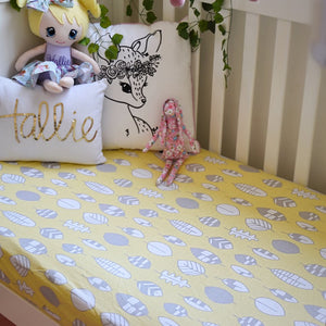 Jersey fitted cot sheets made using 100% GOTS organic cotton