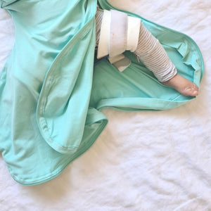 Hands In & Out Extra-Wide Sack (Fits Hip Harness) 'Cool' - Cool Mint (Summer)