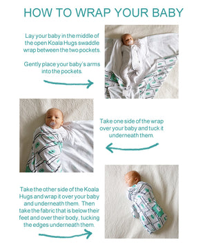 How to wrap your baby to help calm the startle reflex.