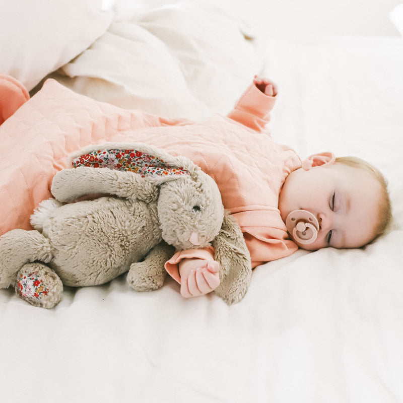 Peach Pink winter baby sleep sack with flexible hands in or out