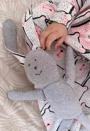 soft bunny doll toy organic cotton