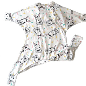 Toddler onesie sleep suit with anti-slip feet