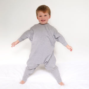 Cozy Toddler onesie sleep suit for active toddlers that have outgrown the sleep sack but not yet ready for blankets