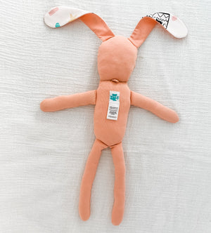 zero waste organic cotton pink bunny doll
