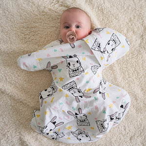 Sleepy Hugs Extra-Wide Sack (Fits Hip Harness) - Some Bunny Loves You (All Seasons)