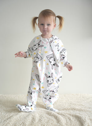 Cozy Toddler Suit (with legs) - Some Bunny Loves You (All Seasons)
