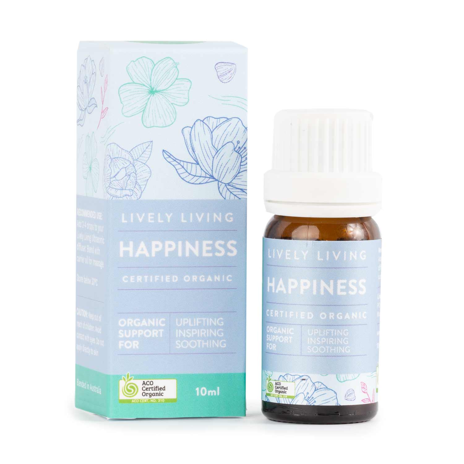 Certified Organic Pure Essential Oil - Happiness 10ml