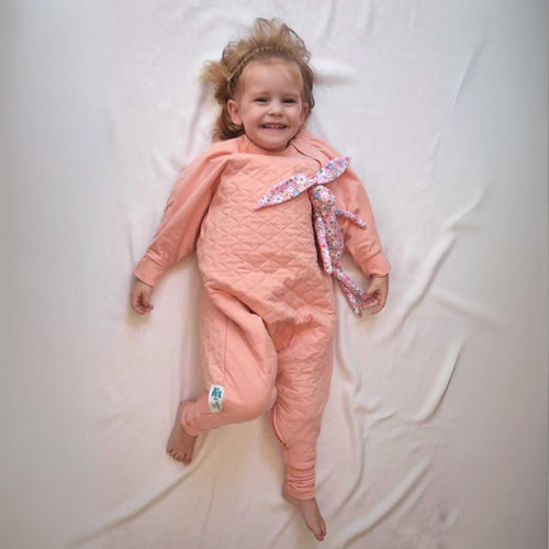 2.5 TOG Winter - Cozy Toddler Suit 'Warm' (with legs) - Peach Pink