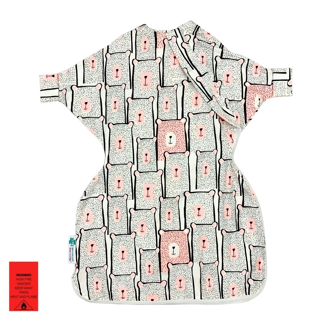 Hands out baby sleep bag with arms by Baby Loves Sleep
