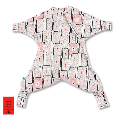 Cozy Toddler Suit (with legs) - Pinky Bears (All Seasons)