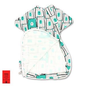 Baby sleep sack for bottom zipper for easy nappy changing