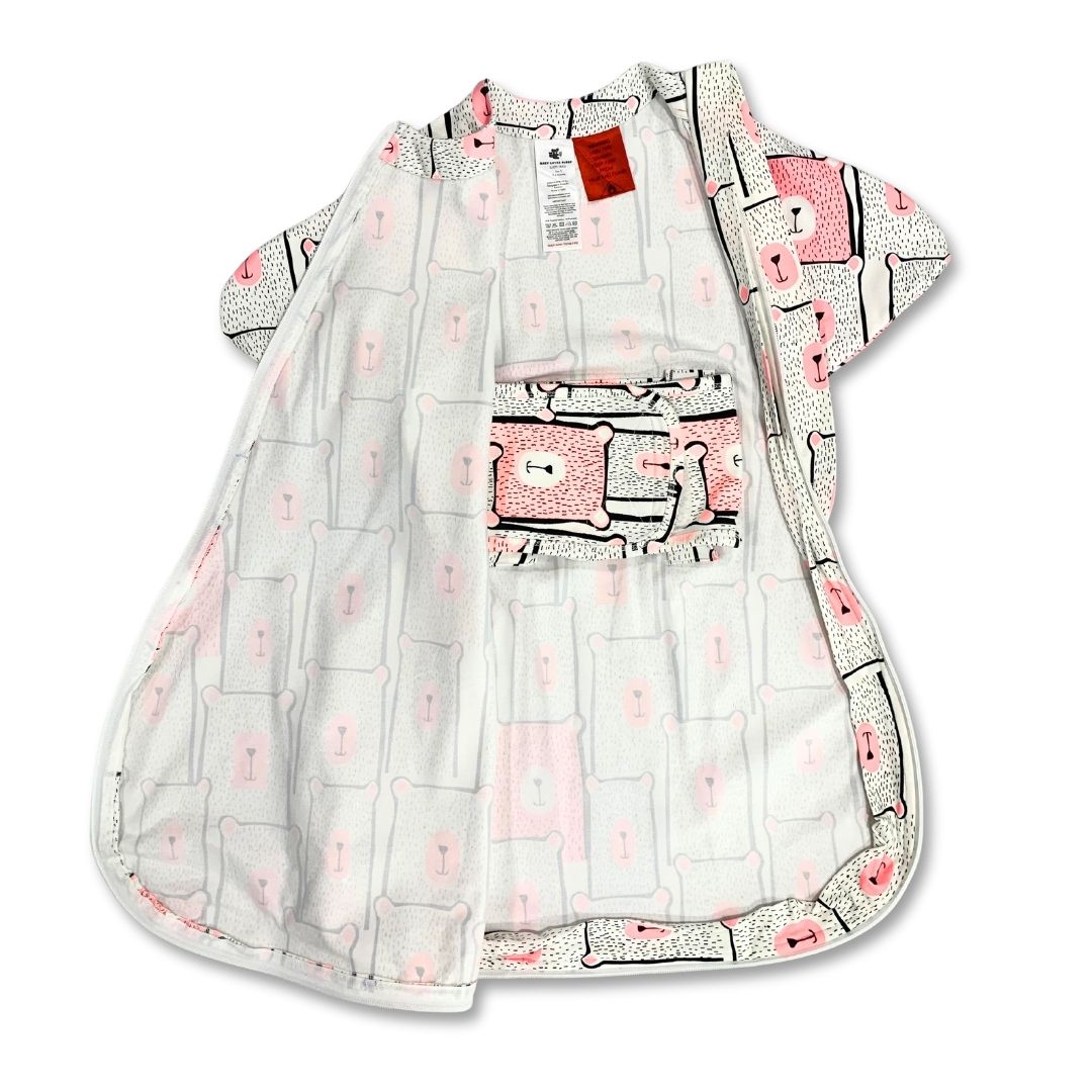 Baby sleeping bag for gentle swaddle transitioning 