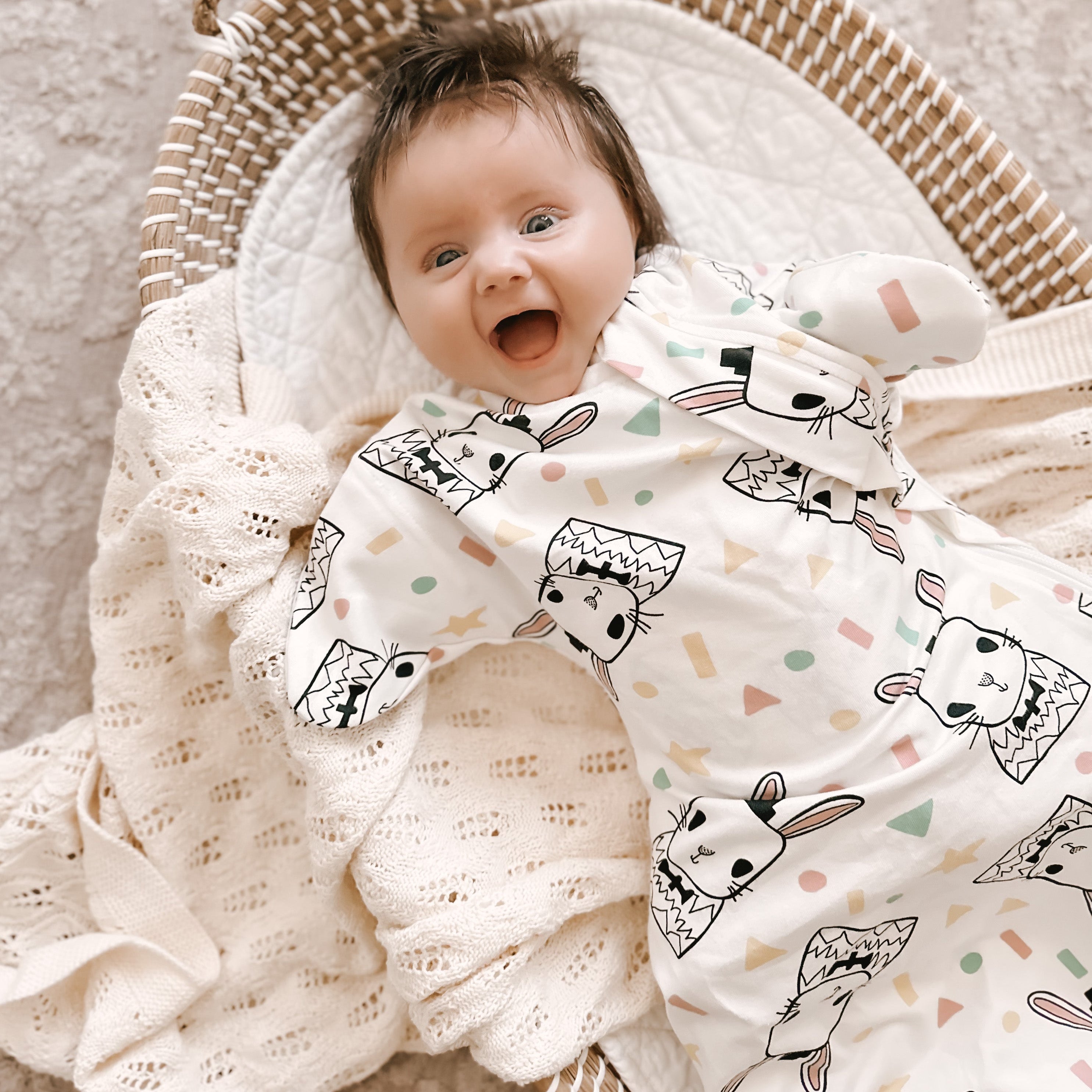 Stage 2 - sleep suit for when baby starts to roll