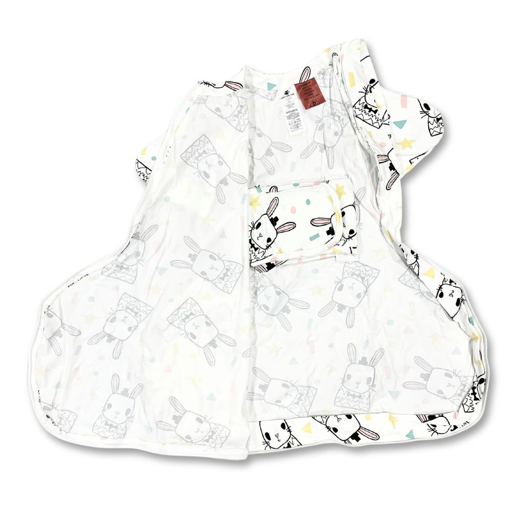 extra wide baby sleeping bag with belly band for hip dysplasia