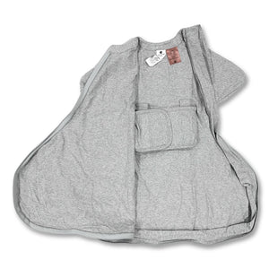 Transitional baby swaddle for hip dysplasia with belly band by Baby Loves Sleep