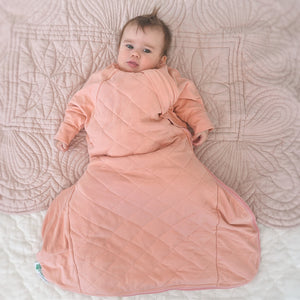 2.5 TOG baby sleeping bag with sleeves for hip dysplasia