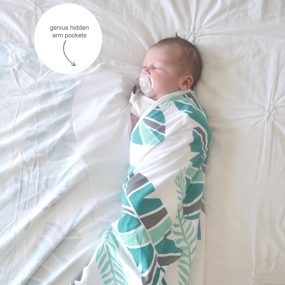 EscapeProof Newborn Swaddles with Genius Arm Pockets BABY LOVES SLEEP