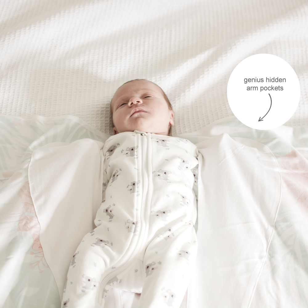 EscapeProof Newborn Swaddles with Genius Arm Pockets BABY LOVES SLEEP