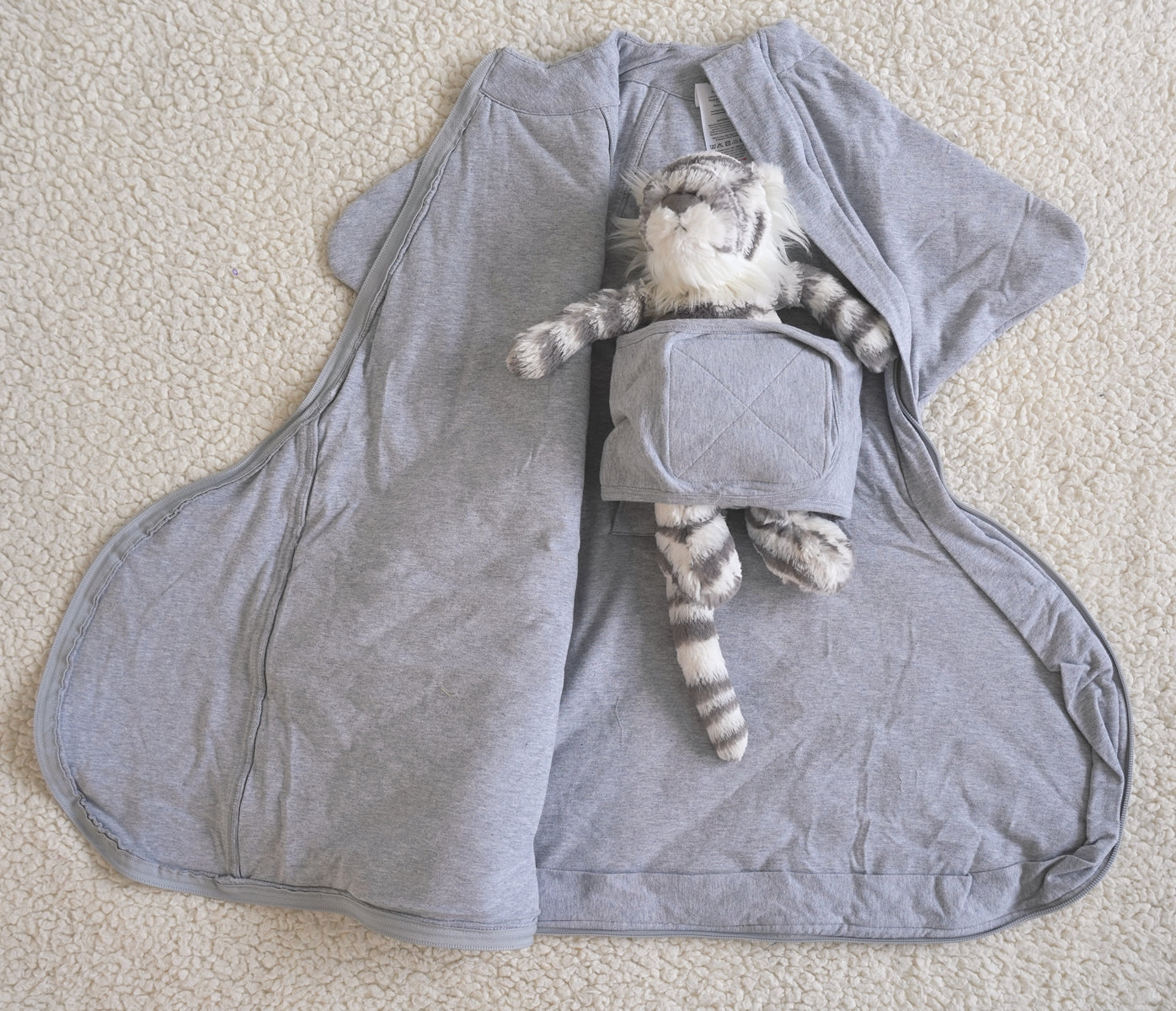 2.5 TOG hip harness baby sleep sack with belly band for hip dysplasia