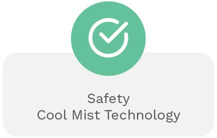 The Aroma Snooze has a safe cool mist and doesn't use heat and doesn't result in condensation
