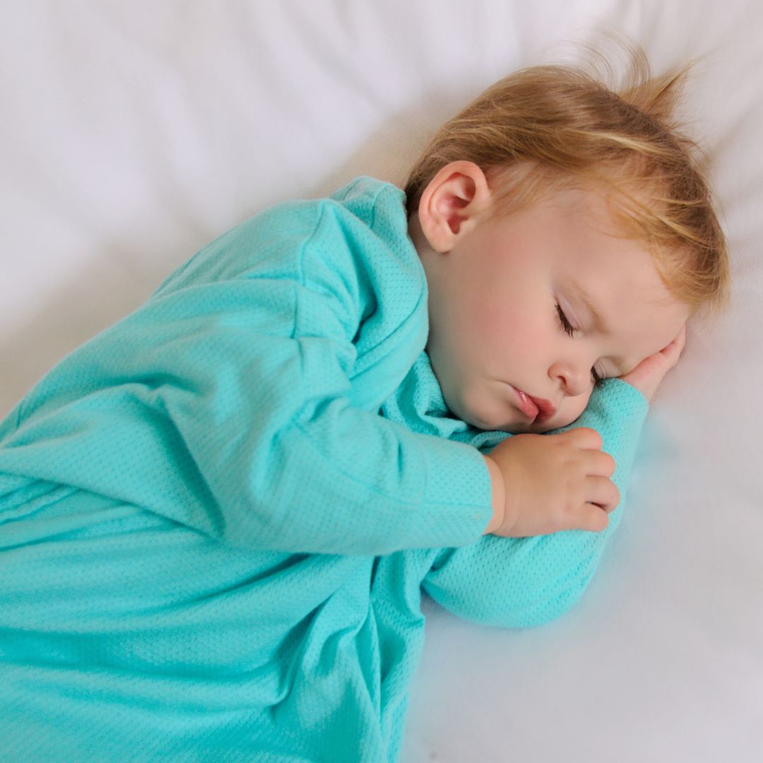 Baby sleep sack with sleeves