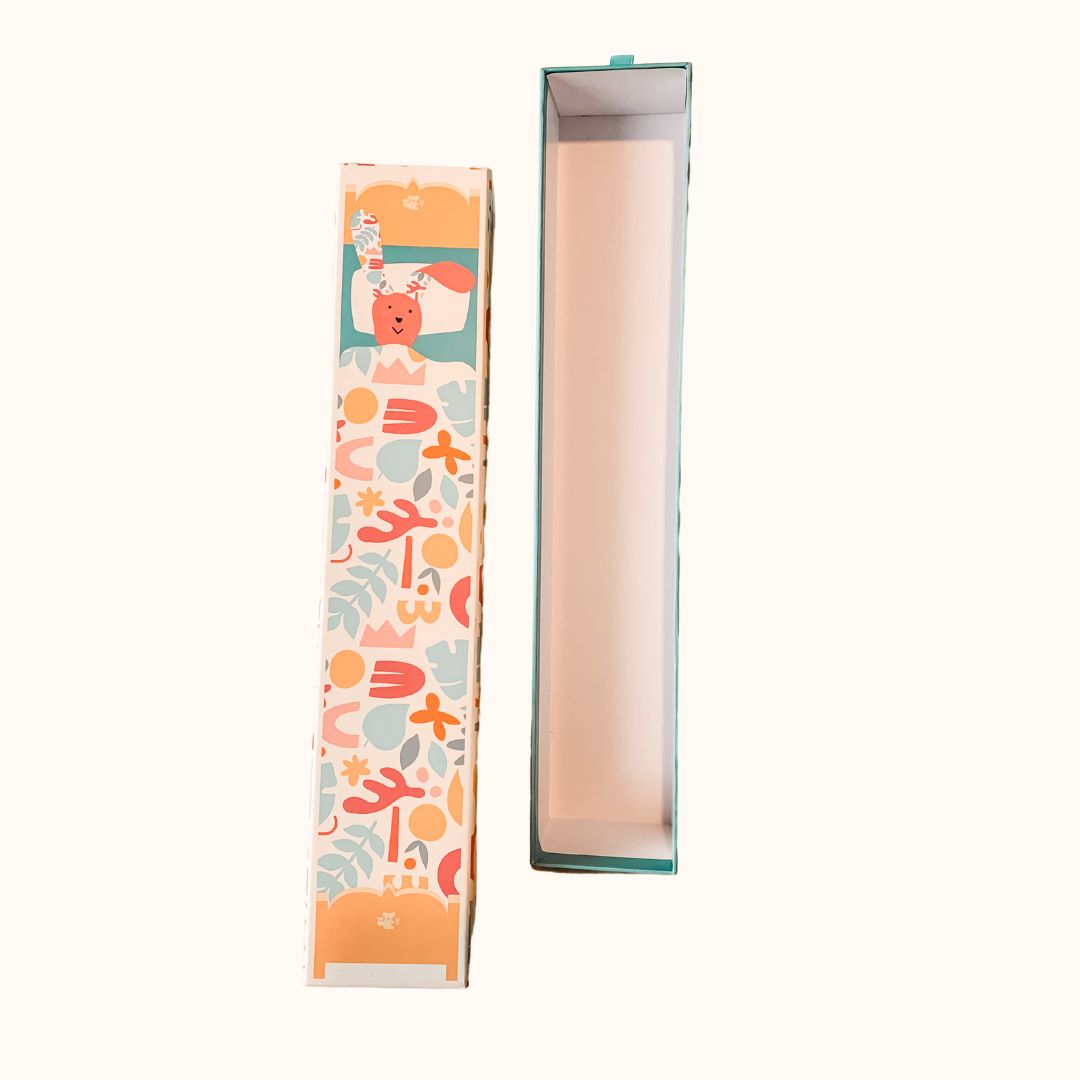 Drawer style doll bed for soft toys for toddler play