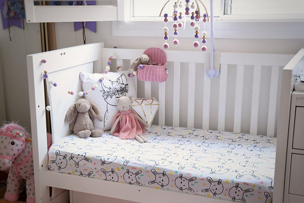 Bunny cot sheets hotsell