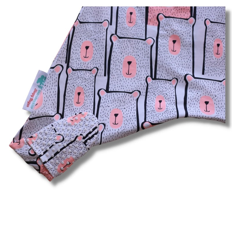 Cozy Toddler onesie sleep suit for active toddlers that have outgrown the sleep sack but not yet ready for blankets