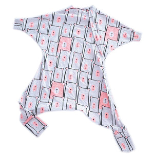 Toddler onesie pyjamas with cute pink bears