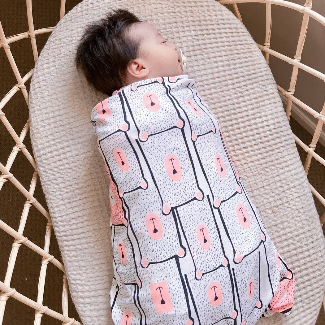 Baby Swaddle Blanket with Arm Pockets | Baby Loves Sleep