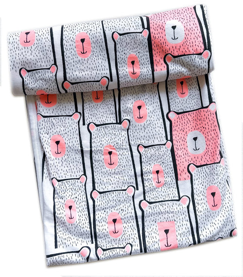 Koala Hugs All Seasons Newborn Swaddle Wrap - Pinky Bears