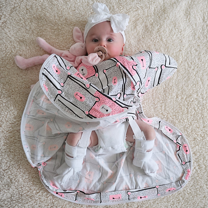 Baby sleeping bag for hip dysplasia by Baby Loves Sleep