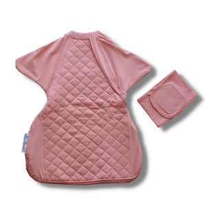 Sleepy Hugs sleep sack is designed for gentle transitioning from swaddle to free arms, perfect for tummy rollers.