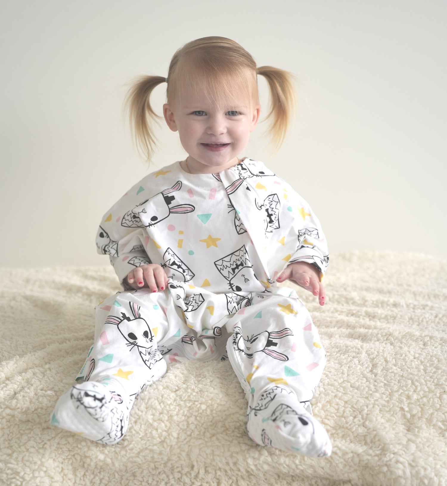 Baby sleeping suit with hot sale legs