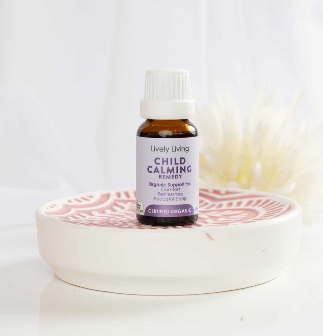 Child Calming Oil is certified organic pure essential oil is comforting, helps with restlessness and promotes peaceful sleep.